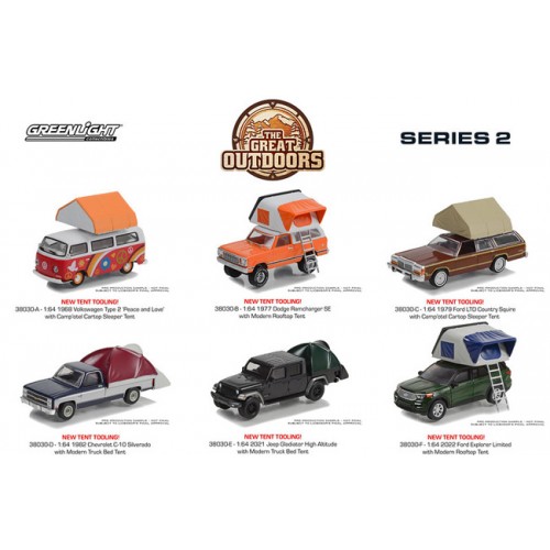 Greenlight The Great Outdoors Series 2 - Six Car Set