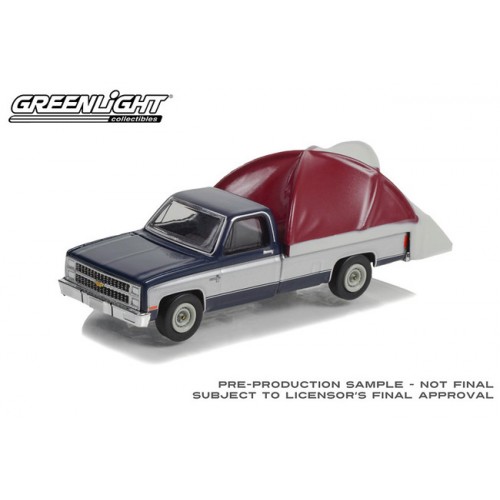 Greenlight The Great Outdoors Series 2 - 1982 Chevrolet C-10 Silverado with Tent