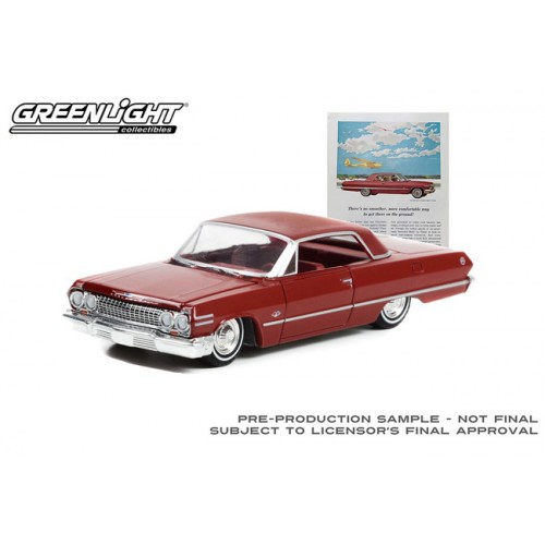 Greenlight Vintage Ad Cars Series 7 - 1963 Chevrolet Impala Sport Coupe