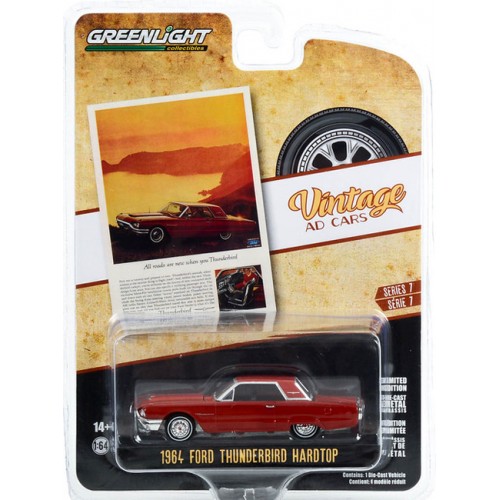 Greenlight Vintage Ad Cars Series 7 - 1964 Ford Thunderbird Hardtop