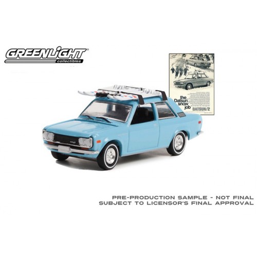 Greenlight Vintage Ad Cars Series 7 - 1970 Datsun 510 with Ski Roof Rack