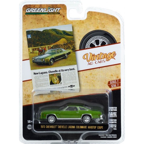 Greenlight Vintage Ad Cars Series 7 - 1973 Chevrolet Chevelle Laguna Colonnade Hardtop Coupe