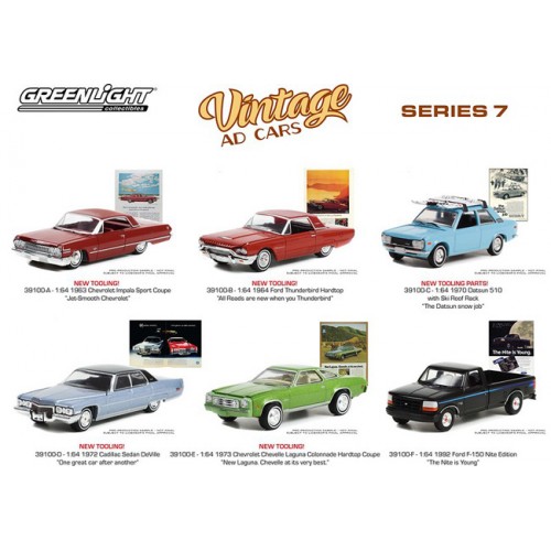 Greenlight Vintage Ad Cars Series 7 - Six Car Set