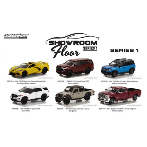 Greenlight Showroom Floor Series 1 - Six Car Set