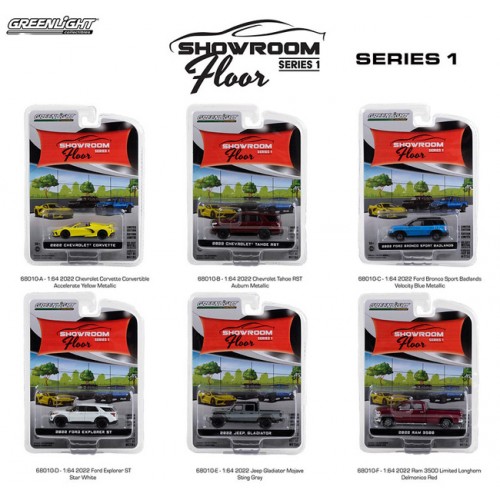 Greenlight Showroom Floor Series 1 - Six Car Set