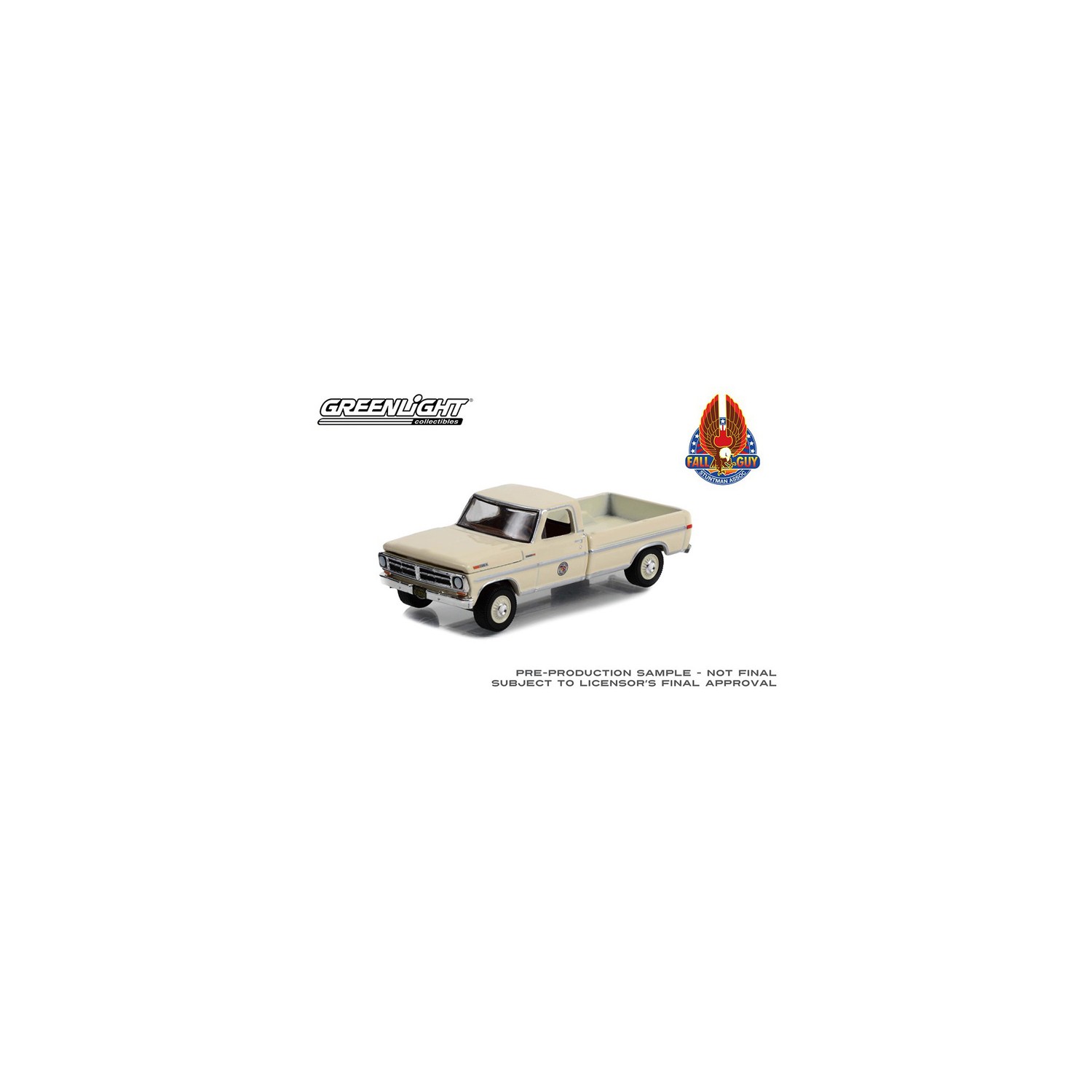 Greenlight Hollywood Special Edition Fall Guy Stuntman Association - 1972 Ford F-250 Camper Special