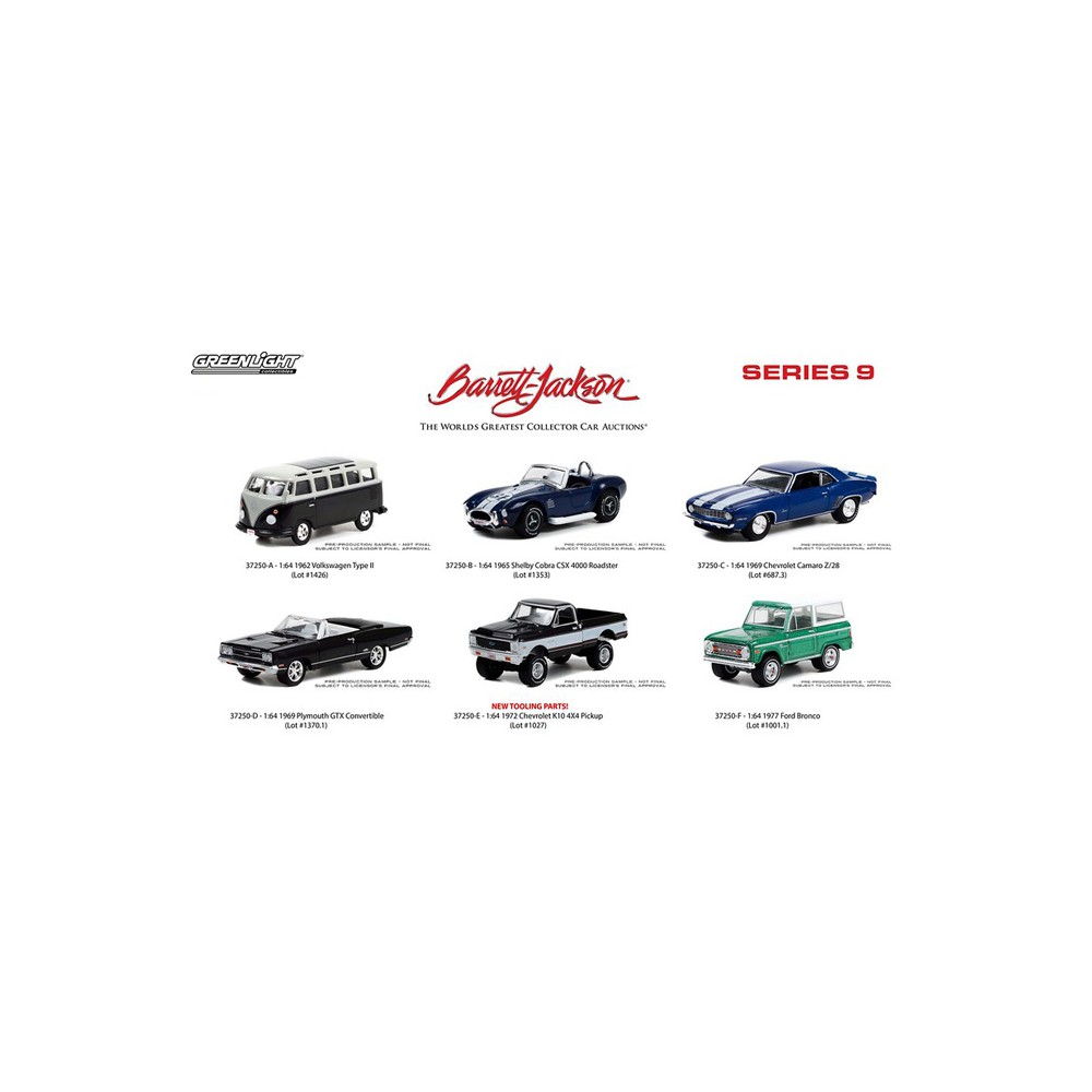 Greenlight Barrett-Jackson Series 9 - Six Car Set
