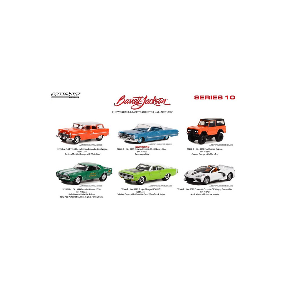Greenlight Barrett-Jackson Series 10 - Six Car Set