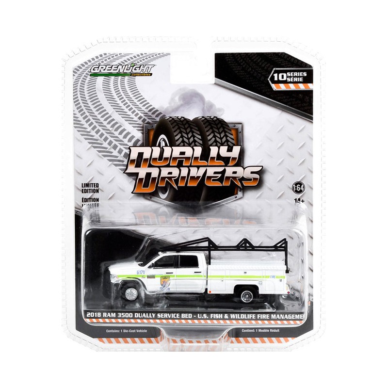 Greenlight Dually Drivers Series 10 - 2018 RAM 3500 Service Bed