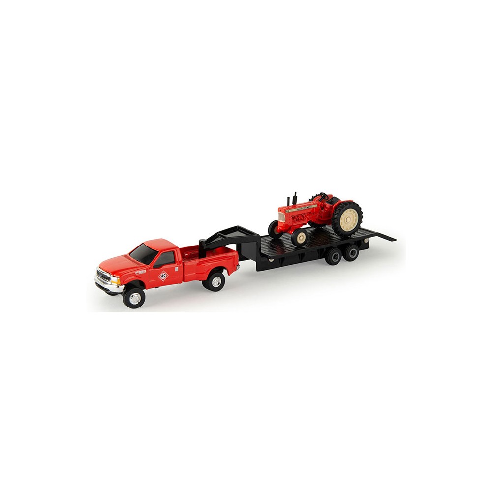Ertl Allis-Chalmers D-19 on Trailer with Ford F-350 Pickup Truck