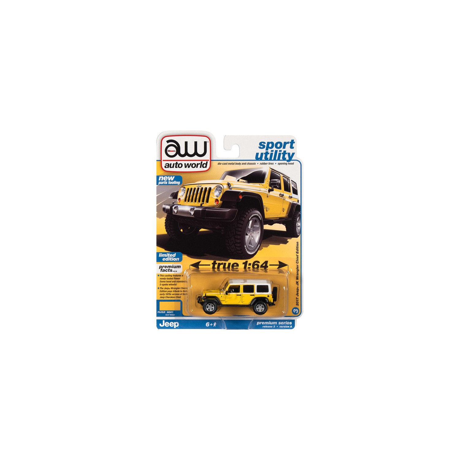 Auto World Premium 2022 Release 3A - 2017 Jeep JK Wrangler Chief Ed