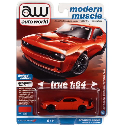Auto World Premium 2022 Release 3A - 2019 Dodge Challenger R/T Scat Pack