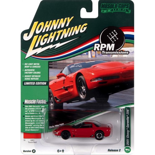 Johnny Lightning Muscle Cars USA 2022 Release 2A - 2001 Chevy Corvette Z06