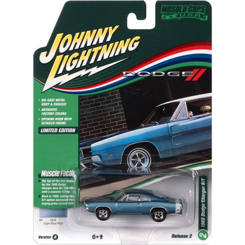 Johnny Lightning Muscle Cars USA 2022 Release 2A - 1969 Dodge Charger R/T