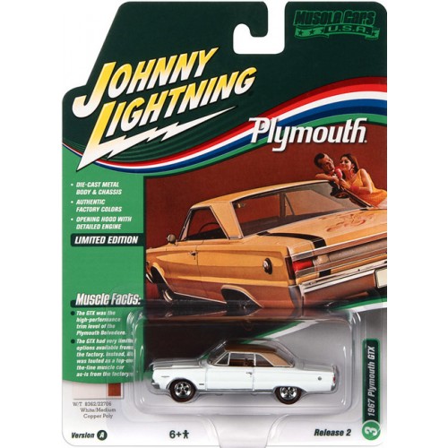 Johnny Lightning Muscle Cars USA 2022 Release 2A - 1967 Plymouth GTX