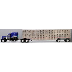DCP by First Gear - Peterbilt 389 with Wilson Silverstar Livestock Spread-Axle Trailer
