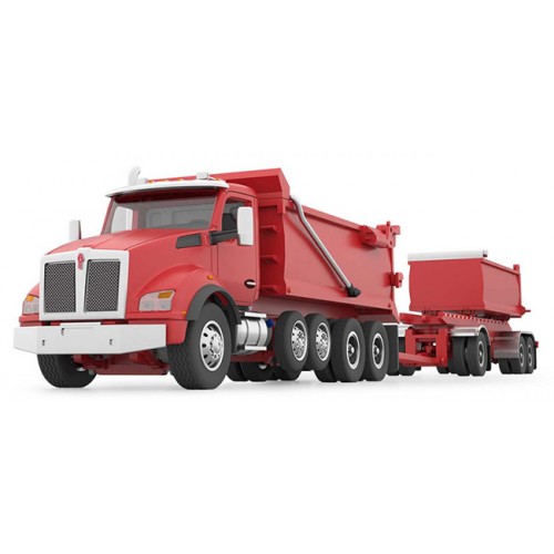 DCP by First Gear - Kenworth T880 Rogue Dump Body and Rogue Dump Trailer