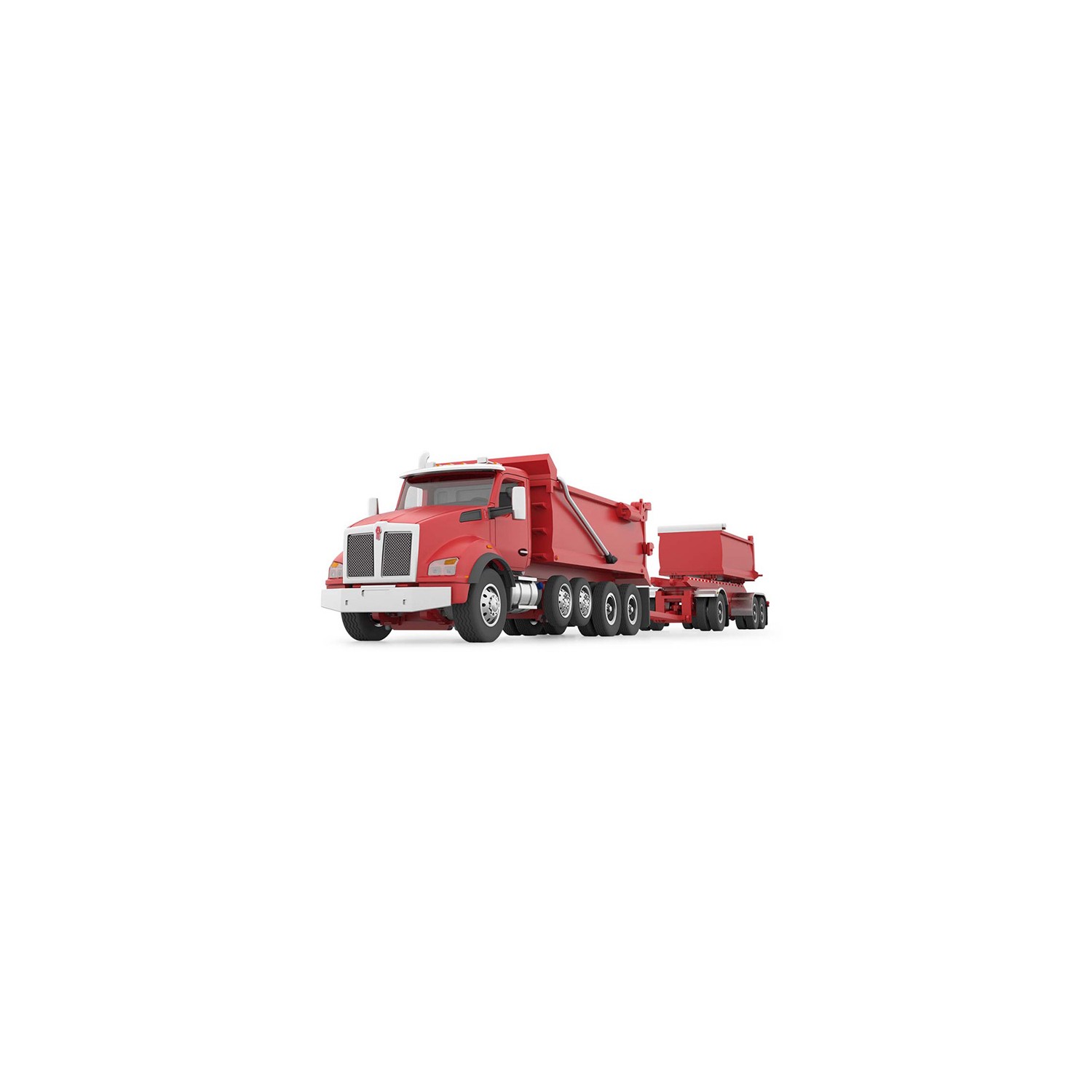 DCP by First Gear - Kenworth T880 Rogue Dump Body and Rogue Dump Trailer