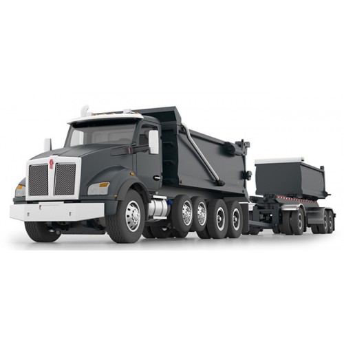 DCP by First Gear - Kenworth T880 Rogue Dump Body and Rogue Dump Trailer