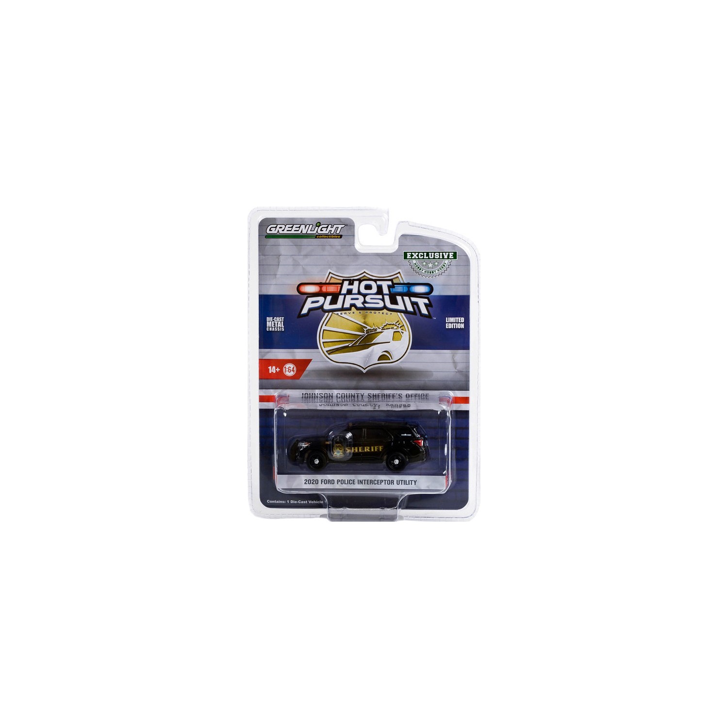 Greenlight Hot Pursuit - 2020 Ford Police Interceptor Utility Sheriff display picture 1
